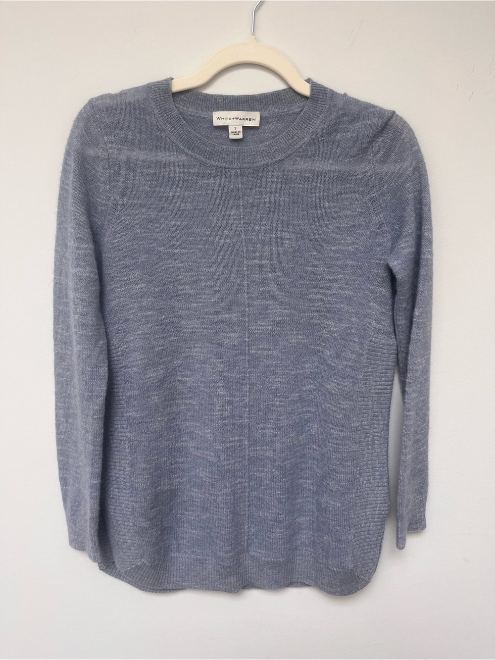White + Warren 100% cashmere tunic sweater